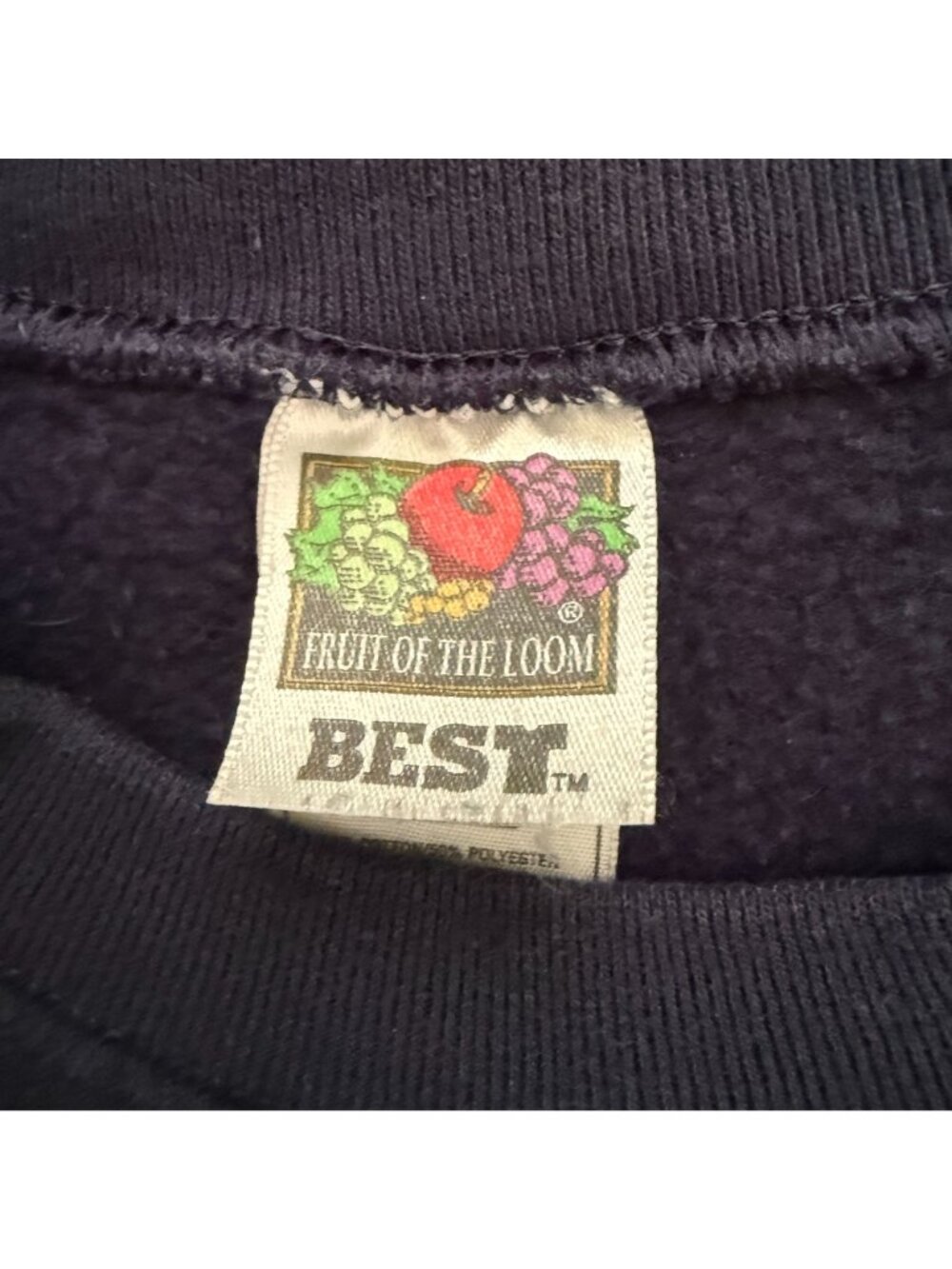 Vintage Gatlinburg Tennessee Sweatshirt Fruit Of The Loom BEST Navy Crewneck XL - Picture 5 of 13